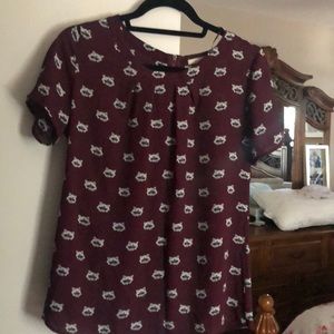 Unique Raccoon blouse!